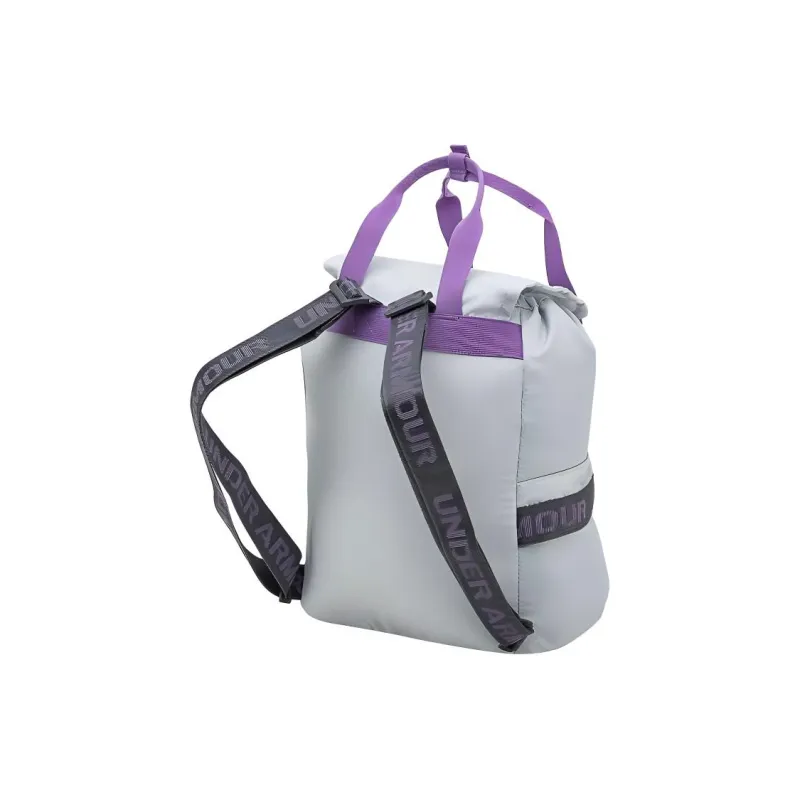 Under Armour Polyester With Nylon Backpack Regular Women's Gray & Purple-3