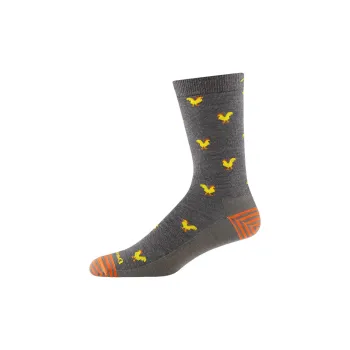DARN TOUGH Strut Crew Lightweight Lifestyle Sock Mid-Calf Socks Men's 1 Pack Taupe