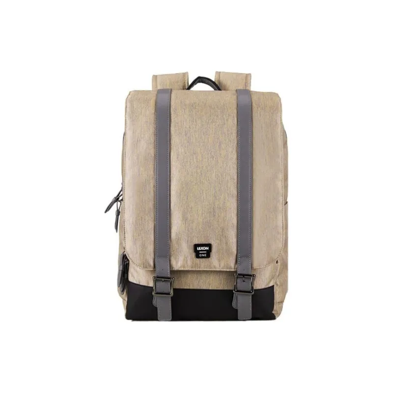 LEXON 600D Twill Backpack Unisex Autumn Night Blue/Light Sand/Pine Green-4