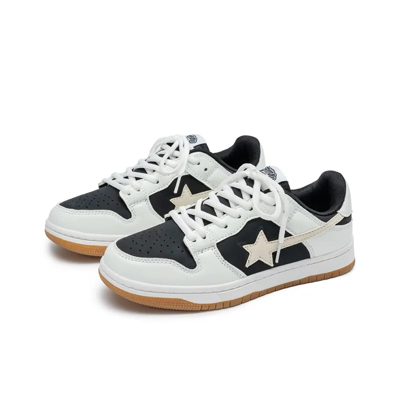 Little Red Man Skateboard Shoes Unisex Light Gray Army Green-2