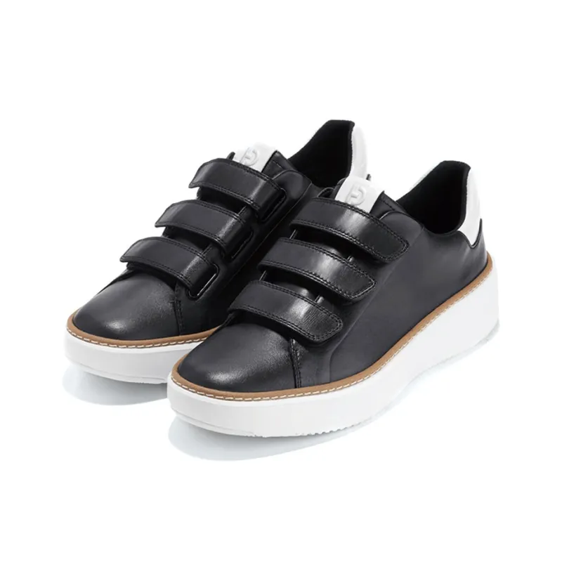 COLE HAAN Slip Resistant Low Top Skateboard Shoes Women's Black-1