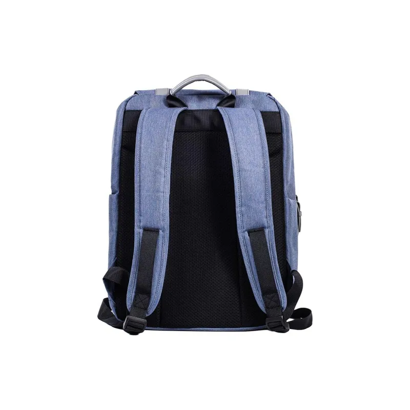 LEXON 600D Twill Backpack Unisex Autumn Night Blue/Light Sand/Pine Green-1