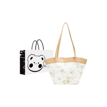 NX DOUGHNUT PU Tote Bag, Shopping Bag, Handbag, Shoulder Bag Women's Khaki/Pink/Black