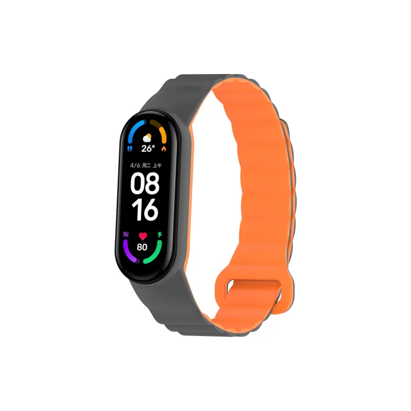 Yu Qing Compatibility Xiaomi Smart Band 9/8/7 All NFC Version Silicone Strap Watch Bands 195mm Unisex-18