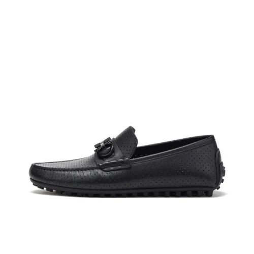 Bonnie Vicky Gommino Loafers Men Black