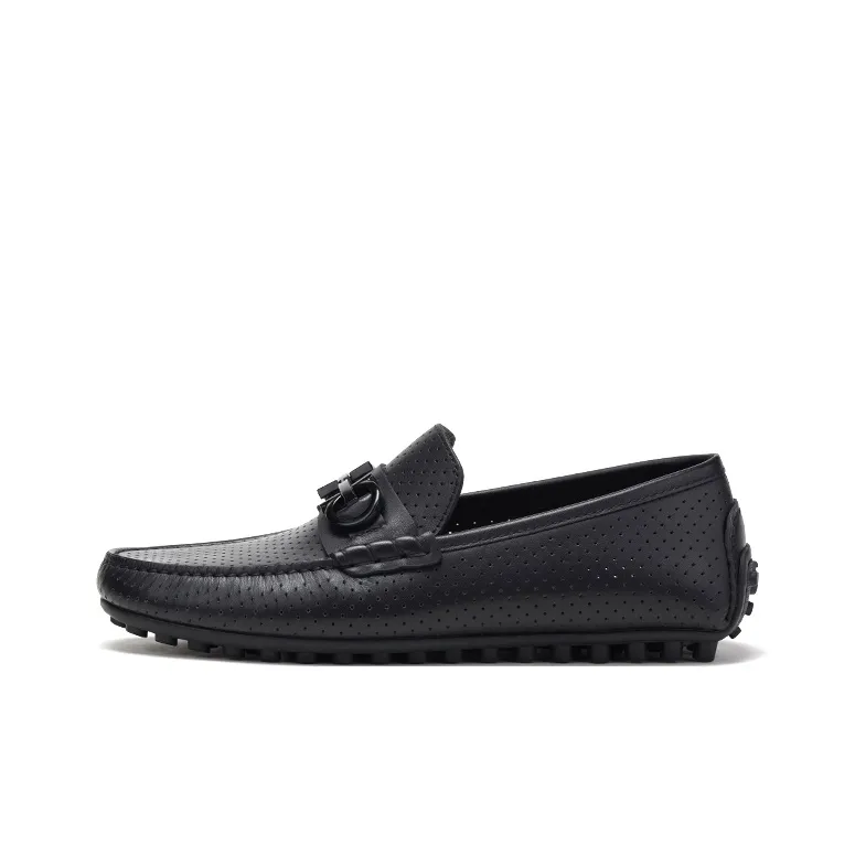 Bonnie Vicky Gommino Loafers Men's Black-0