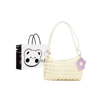 NX DOUGHNUT PU Crossbody Bag, Shoulder Bag Women's White