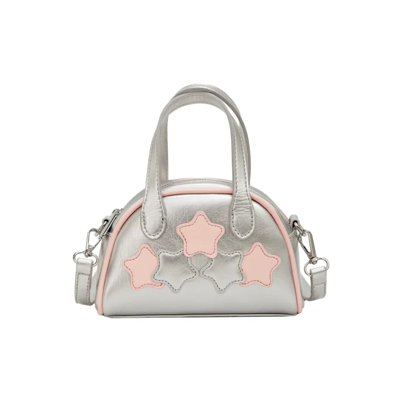 NATTY Pu Shoulder Bag, Crossbody Bag, Handbag Regular Women's Ecru/Silver/Black-29