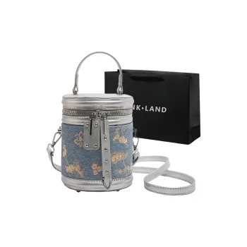 PINK·LAND PU Handbag Shoulder Bag Regular Women's Silver/Black/Brown