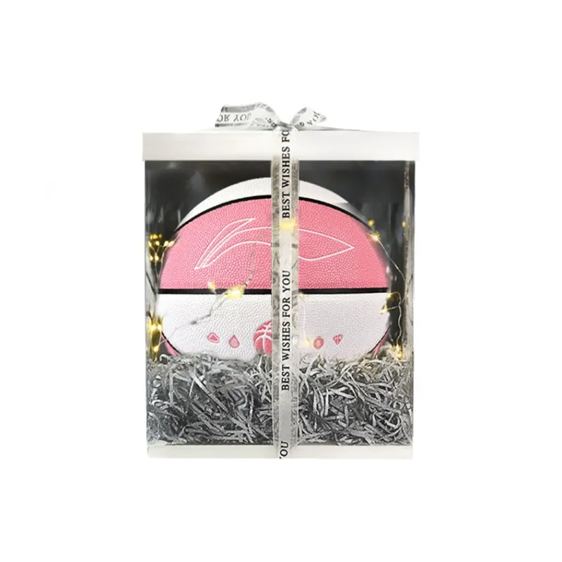 LiNing CBA Collection PU Basketball Pink White Size 5 Ball Training Kids'-2