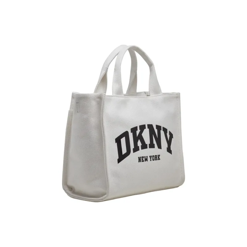 DKNY 100% Cotton Tote Bag Shopping Bag Handbag Medium Size Women's White-1