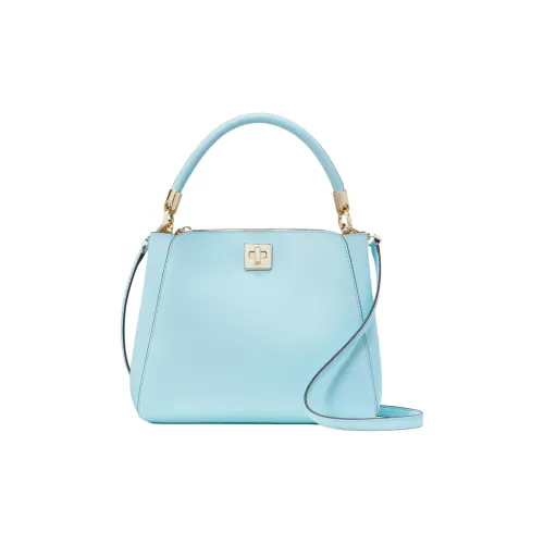 Kate Spade Premium Grained Leather Shoulder Bag Crossbody Bag Handbag Large Size Women's Blue