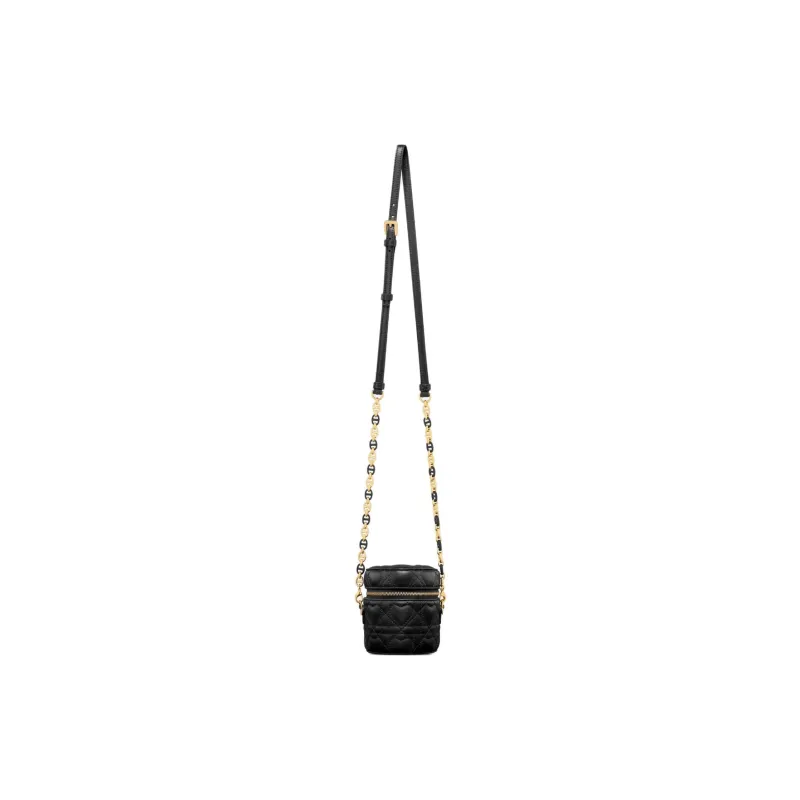 DIOR Sheepskin Makeup Bag Micro Women's Black-4