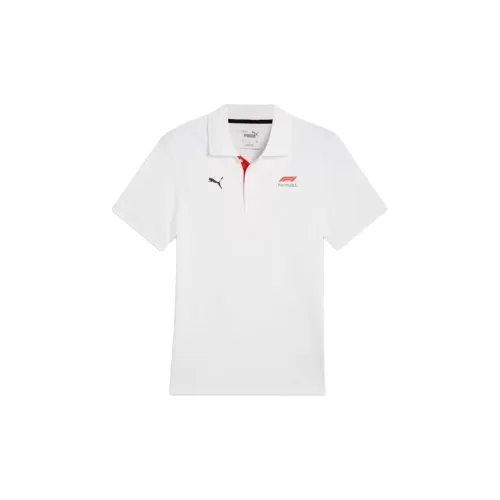 PUMA FIT Youth Polo Shirts Men White