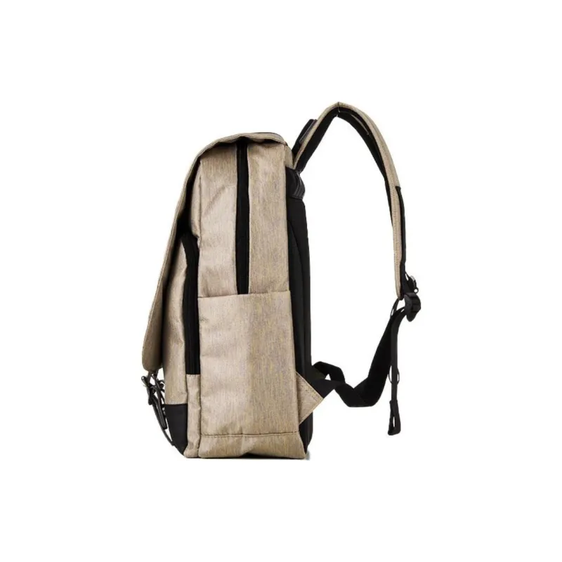 LEXON 600D Twill Backpack Unisex Autumn Night Blue/Light Sand/Pine Green-6