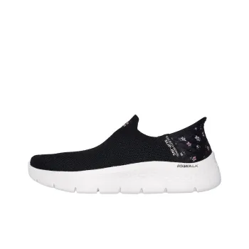 Skechers Go Walk Fle Anti-Slip Wear-Resistant Low-Top Casual Shoes Women's Black
