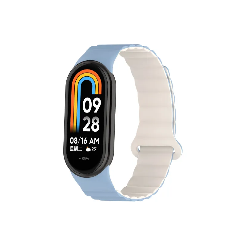Yu Qing Compatibility Xiaomi Smart Band 9/8/7 All NFC Version Silicone Strap Watch Bands 195mm Unisex-3