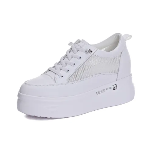 NRDROFFICIAL Anti Slip Wear Resistant Waterproof Breathable Lightweight Low Top Casual Shoes Women's White