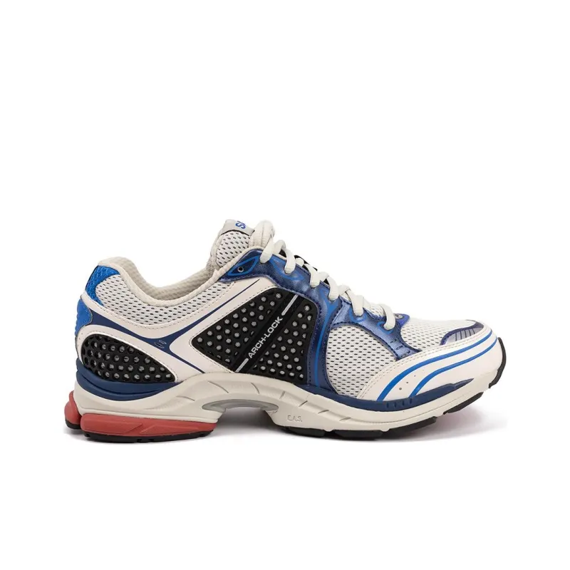 Saucony ProGrid Triumph 4 Cushioned Slip Resistant Abrasion Resistant Low Top Casual Running Shoes Unisex White Blue-1