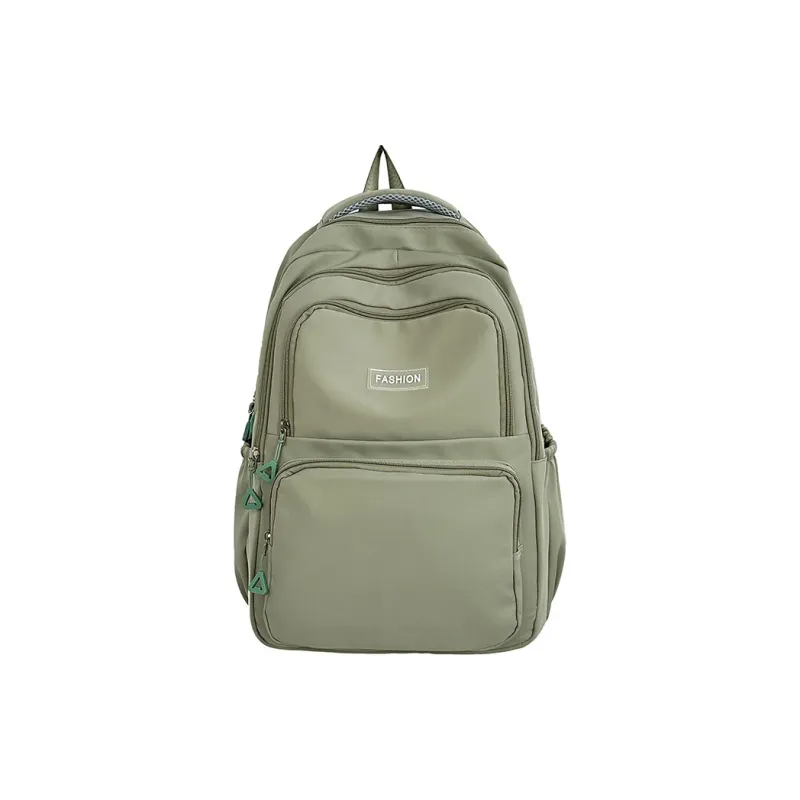 KAKAXI Nylon Backpack Unisex Black/Gray/Orange/Green-5