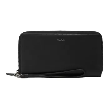 TUMI Leather Wallet Women's Black & Bronze