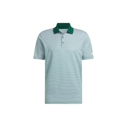 Adidas Polo Shirts Men Light Green