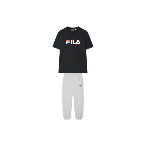 FILA Casual Sportswear Unisex Matte Agate Black/Mist Heather Gray