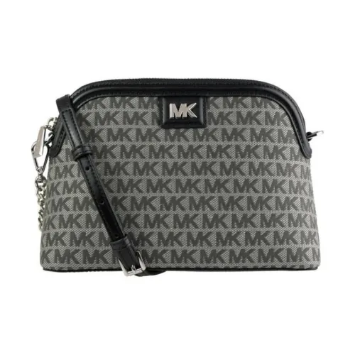 MICHAEL KORS Mott Canvas With Leather Dome Bag Crossbody Bag Shoulder Bag Women's Graphite Black