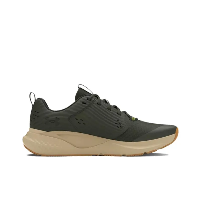 Under Armour Commit 4 Camo Anti-Slip Wear-Resistant Low-Top Training Shoes Men's Army Green-1