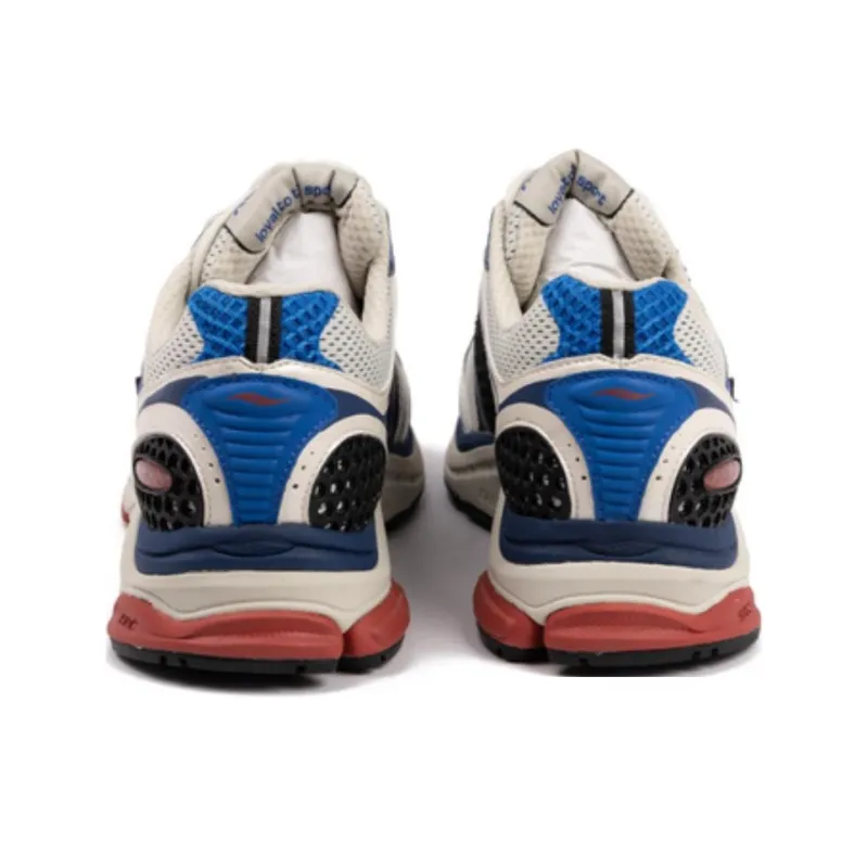 Saucony ProGrid Triumph 4 Cushioned Slip Resistant Abrasion Resistant Low Top Casual Running Shoes Unisex White Blue-3