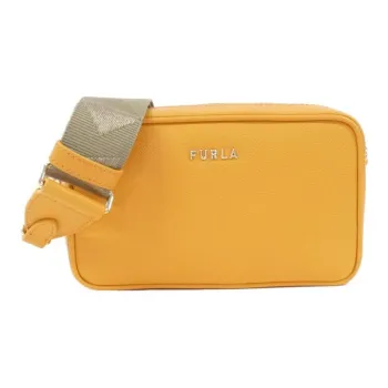 Furla Leather Crossbody Bag, Shoulder Bag Women's Yellow