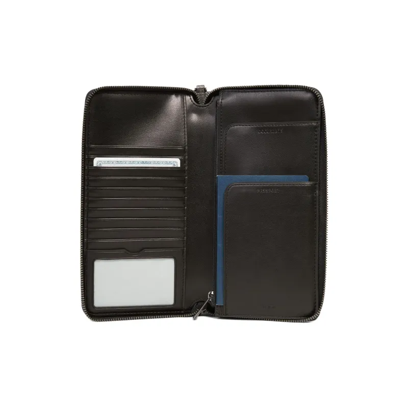 TUMI Leather Wallet Regular Women's Tin Gold-2