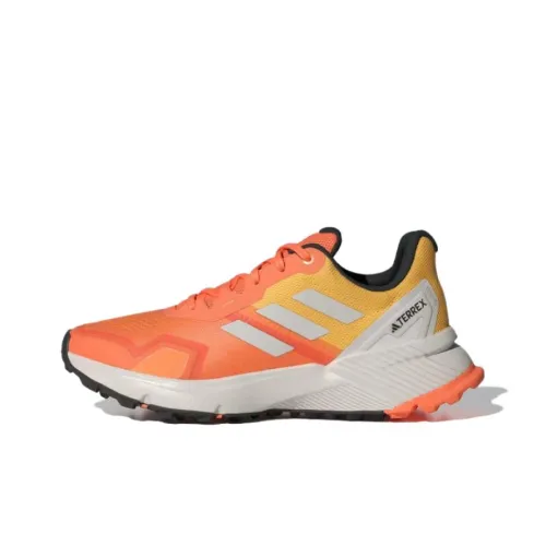 Adidas Terrex Soulstride Trail Running Shoes Women's Low-Top Orange Yellow