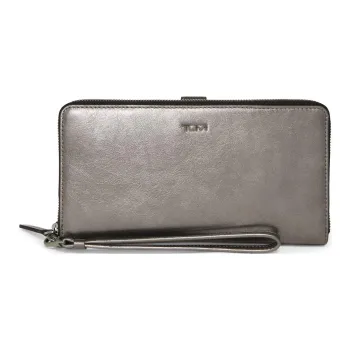 TUMI Leather Wallet Regular Women's Tin Gold