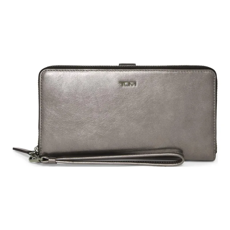 TUMI Leather Wallet Regular Women's Tin Gold-0