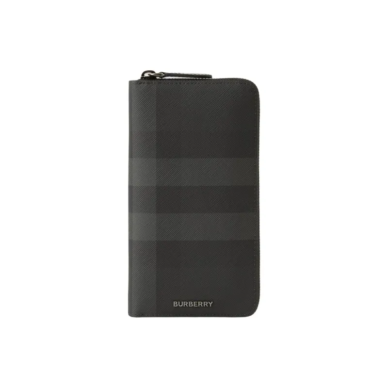 Burberry Artificial Leather Wallet Men's Charcoal Gray-0