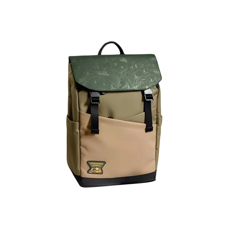 Tomtoc Jiasu Industrial, Collaboration Polyester Backpack Medium Size Men's Unit Green-3