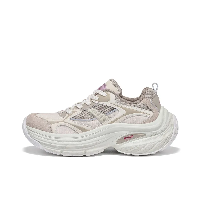 Kappa Anti Slip Wear Resistant Low Top Running Shoes Women's White-0