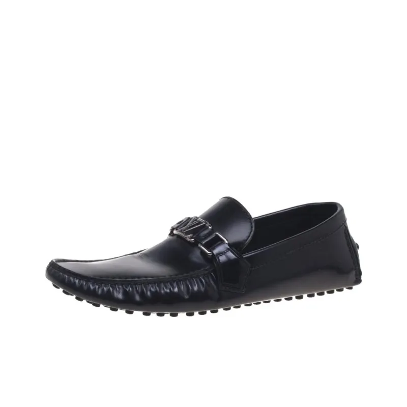 LOUIS VUITTON Gommino Loafers Men's Black-0