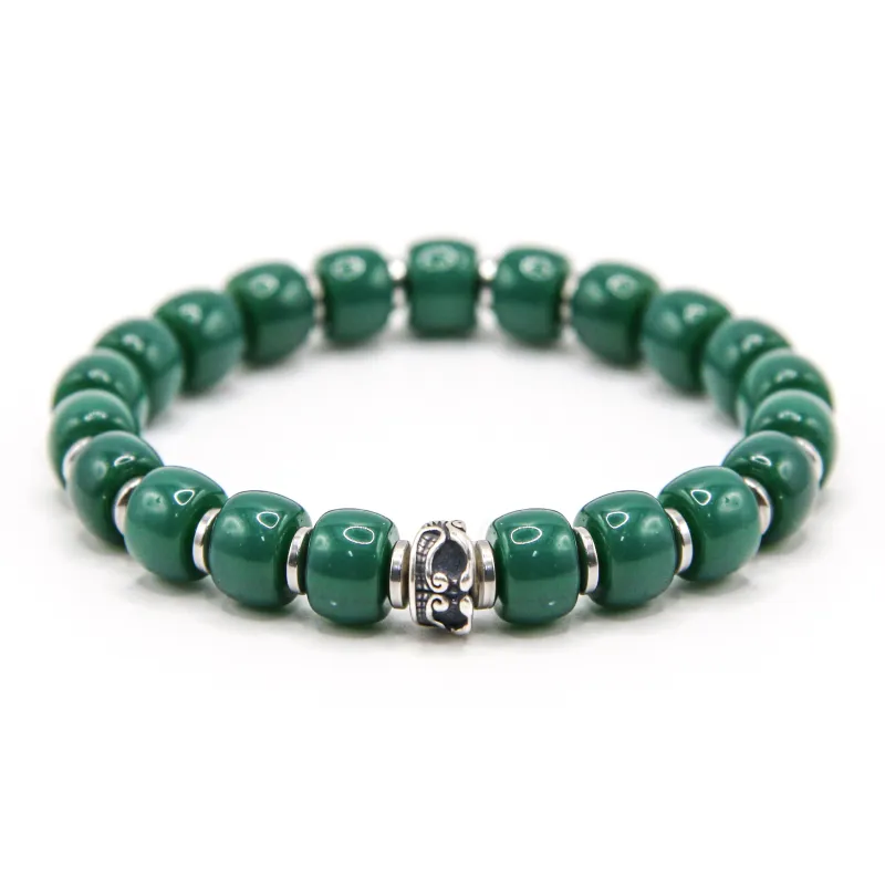 DRAGON LI Colored Glaze Jade Bracelets Unisex-0