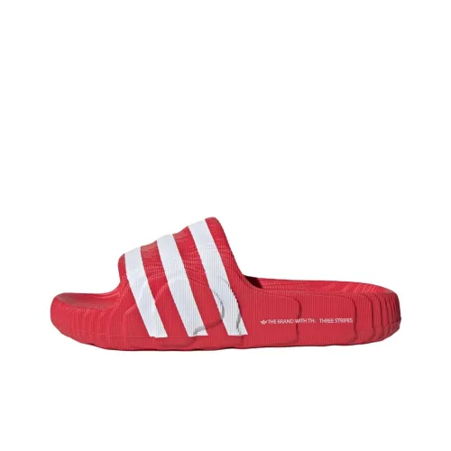 Adidas Adilette 22 Slides 'Scarlet White'