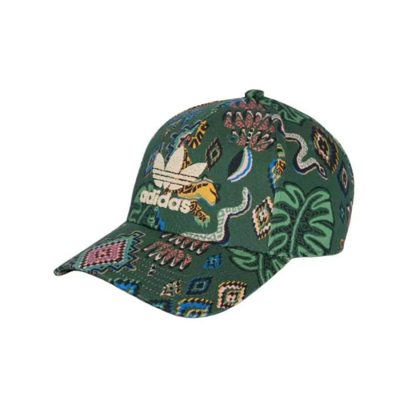 Adidas Cotton Baseball Caps Unisex Green-0