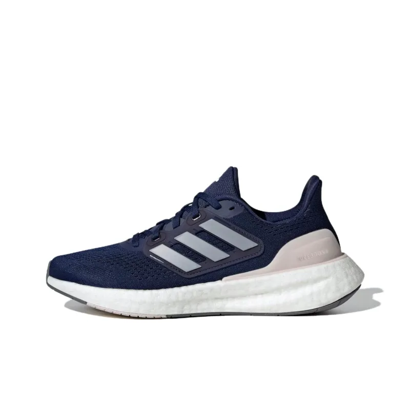 Adidas Pureboost 23 Anti Slip Wear Resistant Low Top Running Shoes Women's Dark Blue-0