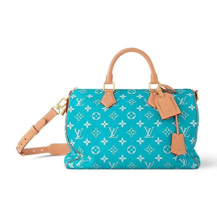 LOUIS VUITTON Speedy P9 Bandouliere 40 Turquoise-0