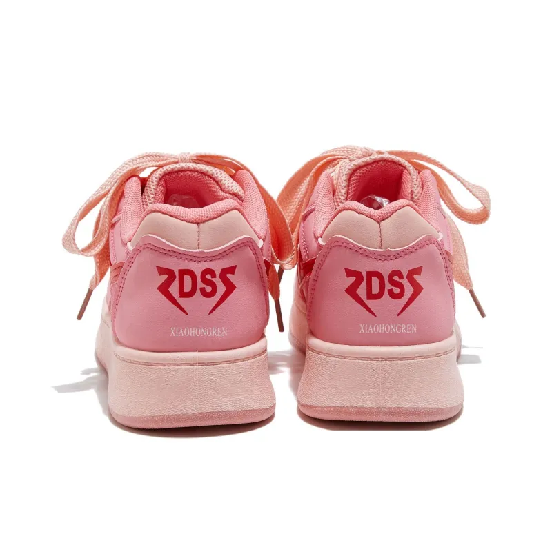 Little Red Man Low-Top Skateboard Shoes Women's-4