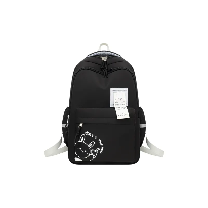 NOMK Nylon Backpack Women's Pink/Gray-0