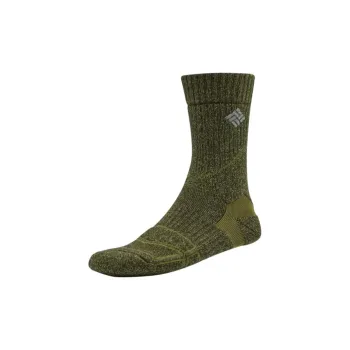 Columbia Hike Unisex Merino Hike Crew Sock Mid-Calf Socks Unisex 1 Pack Green
