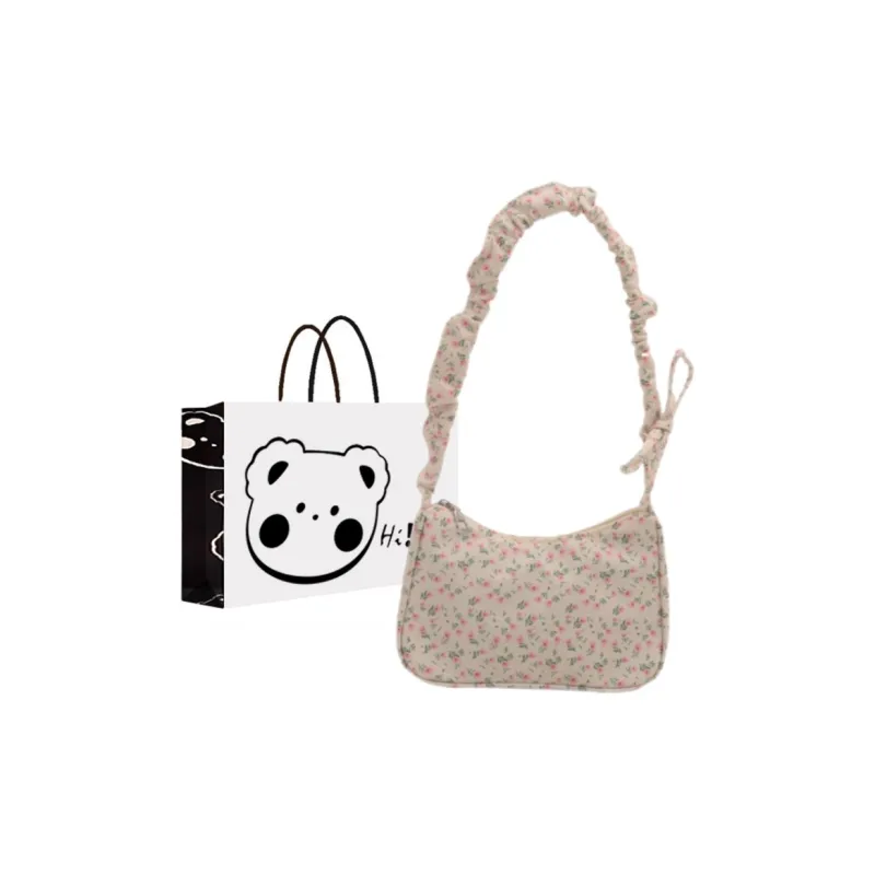 NX DOUGHNUT Oxford Shoulder Bag Women's White-6