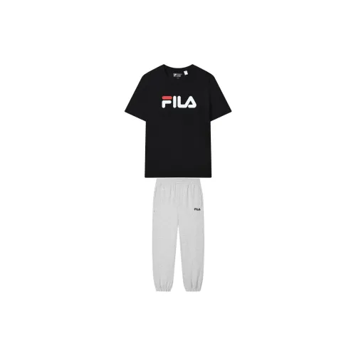 FILA Casual Sportswear Unisex Matte Agate Black+Mist Heather Gray