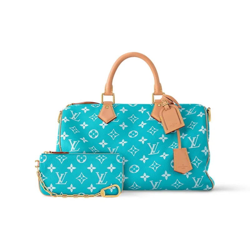 LOUIS VUITTON Speedy P9 Bandouliere 40 Turquoise-2